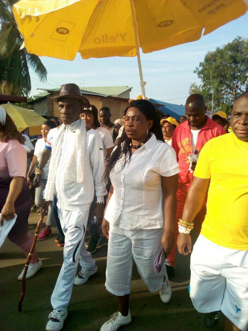 Community health walk with Nene Ada