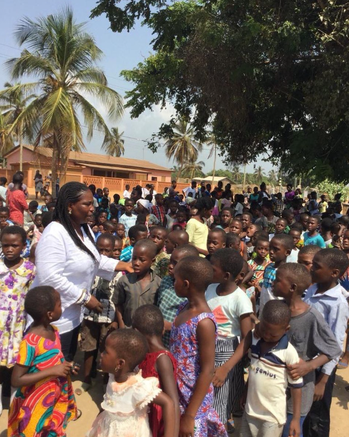 Children participating in games