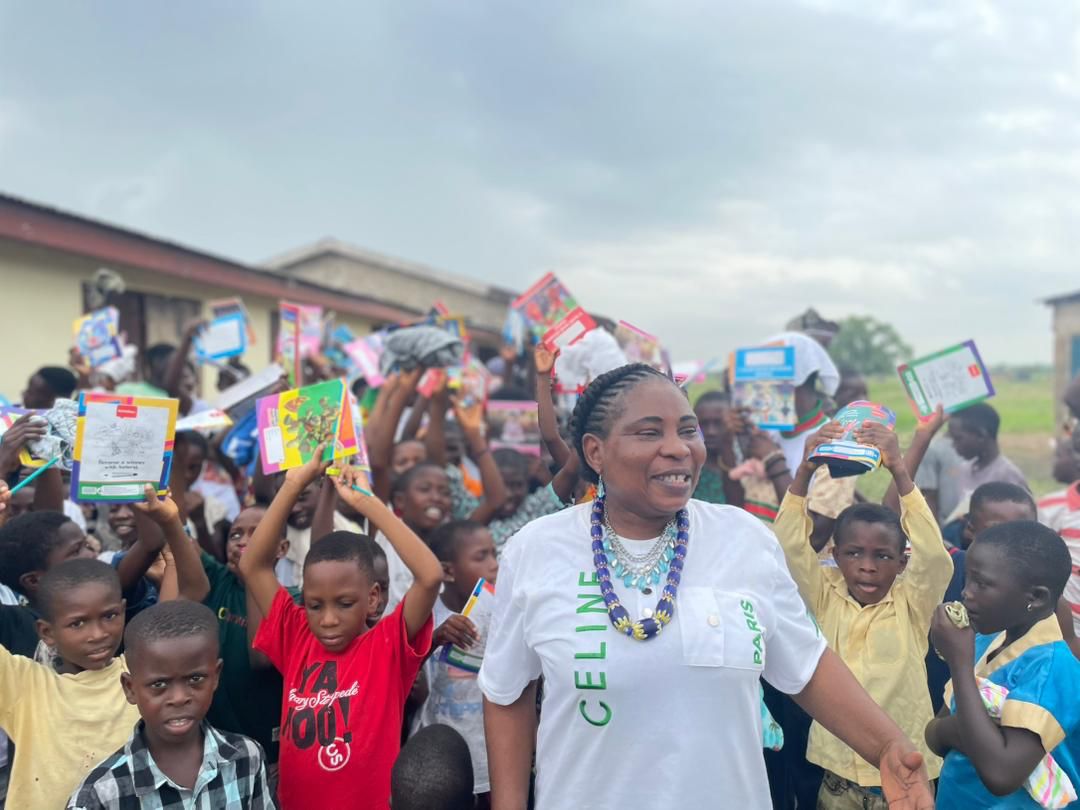 Rural school students in Ghana